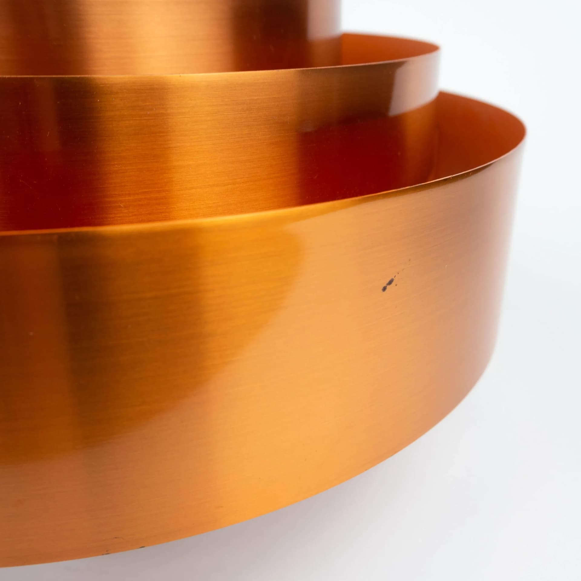 Miedziana lampa wisząca Ultra, proj. J. Hammerborg dla Fog og Morup, Dania, lata 60. - 20601