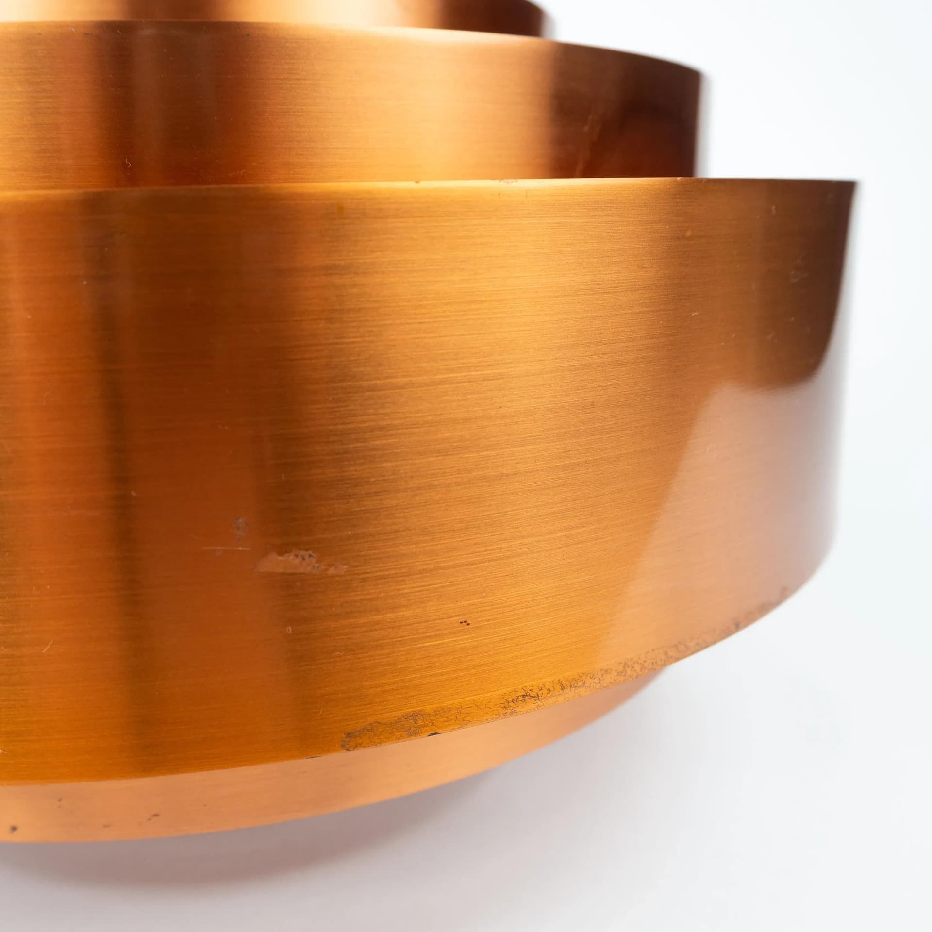 Miedziana lampa wisząca Ultra, proj. J. Hammerborg dla Fog og Morup, Dania, lata 60. - 20598