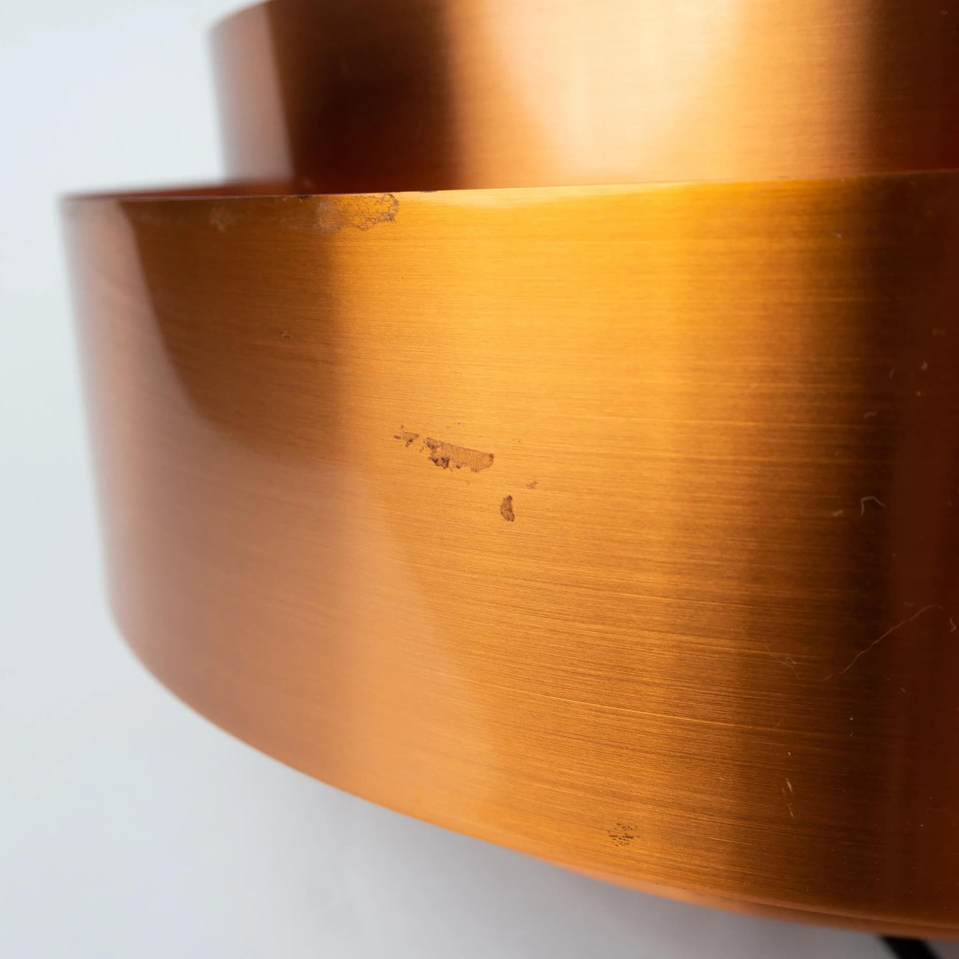 Miedziana lampa wisząca Ultra, proj. J. Hammerborg dla Fog og Morup, Dania, lata 60. - 20597