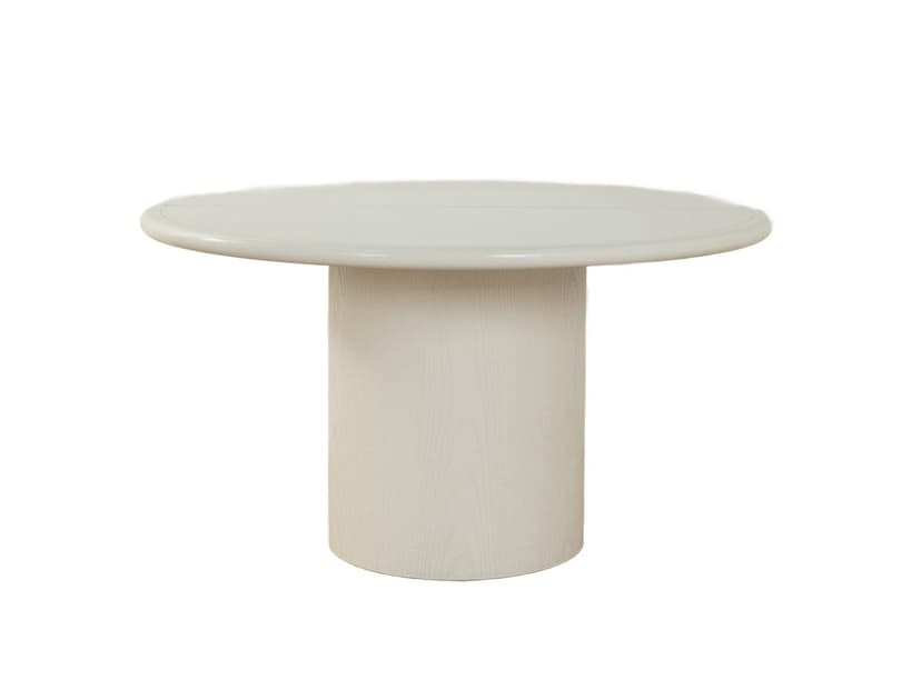 Stół jadalniany, biały, jesion, metal, Niemcy, lata 80.