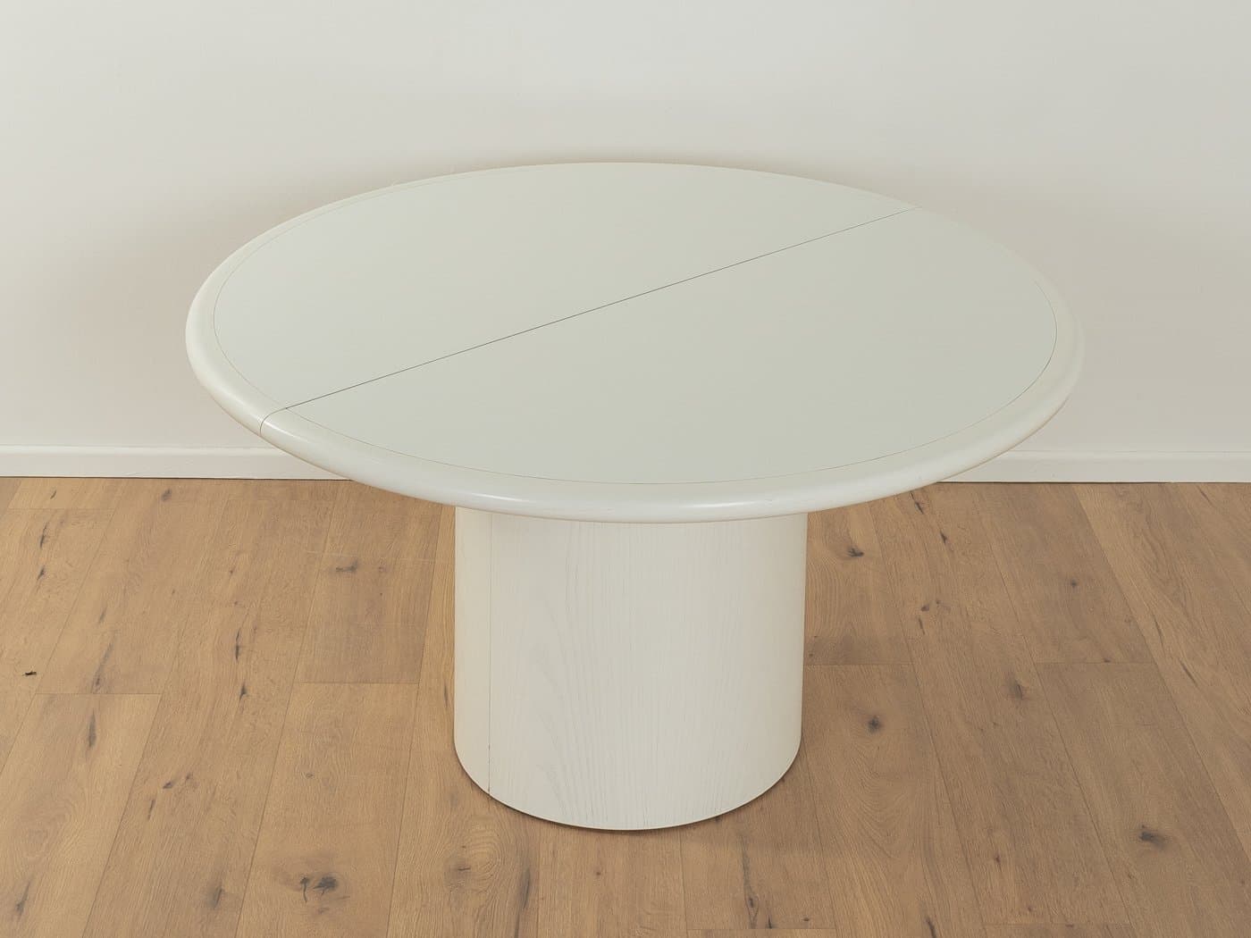 Stół jadalniany, biały, jesion, metal, Niemcy, lata 80. - 281364