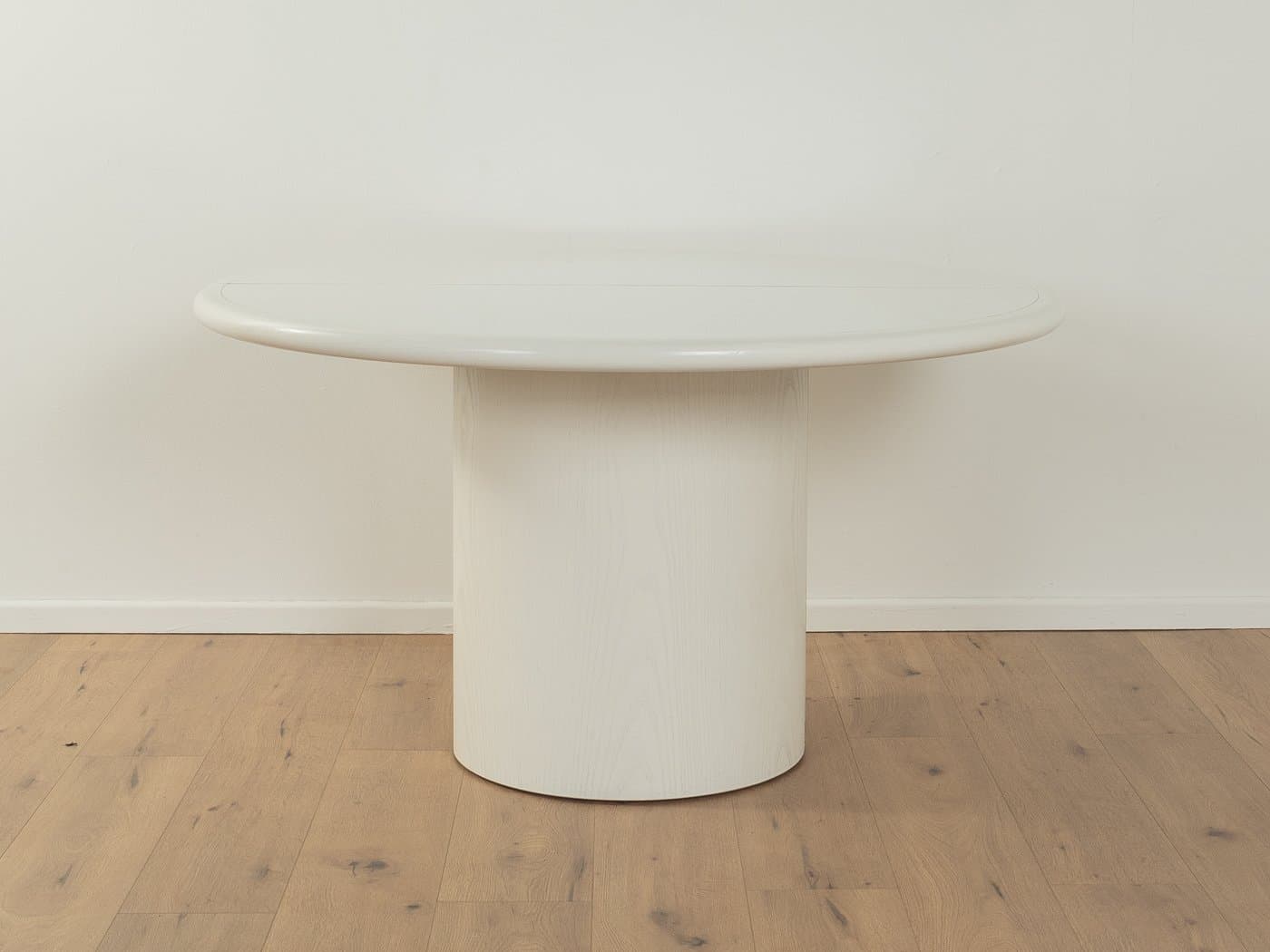 Stół jadalniany, biały, jesion, metal, Niemcy, lata 80. - 281369