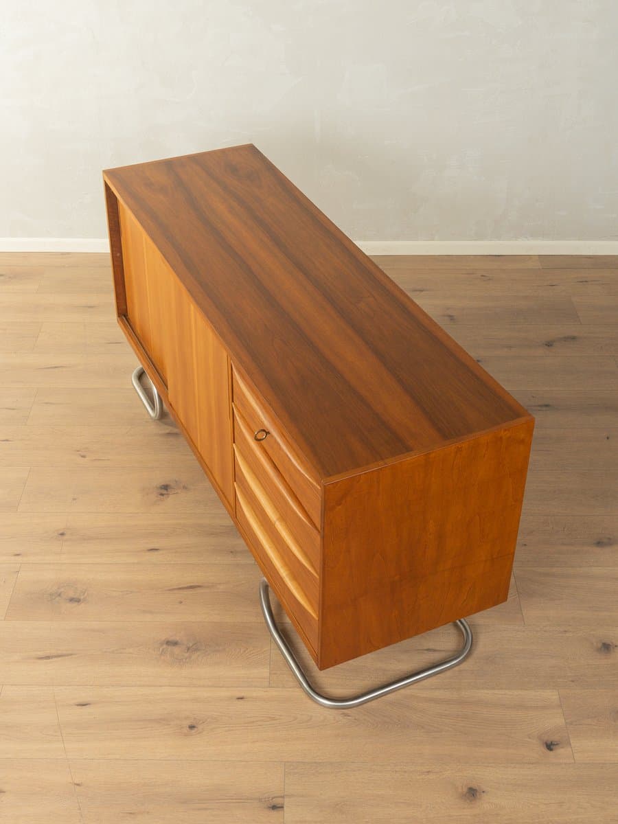 Kredens, orzech brązowy, stal nierdzewna, Niemcy, lata 50. - 281355