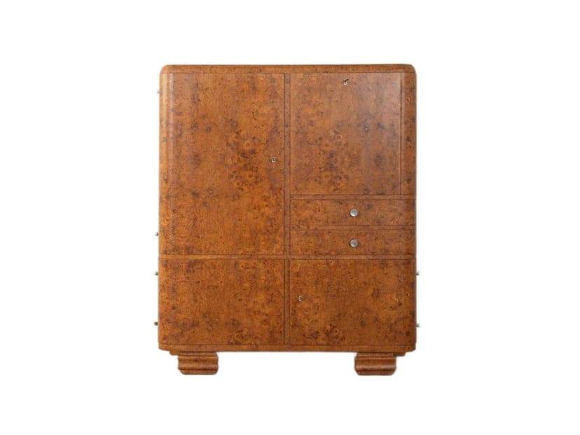 Sekretarzyk Art Deco, brązowy, orzech, Niemcy, lata 20.