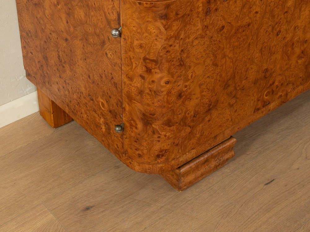 Sekretarzyk Art Deco, brązowy, orzech, Niemcy, lata 20. - 281337