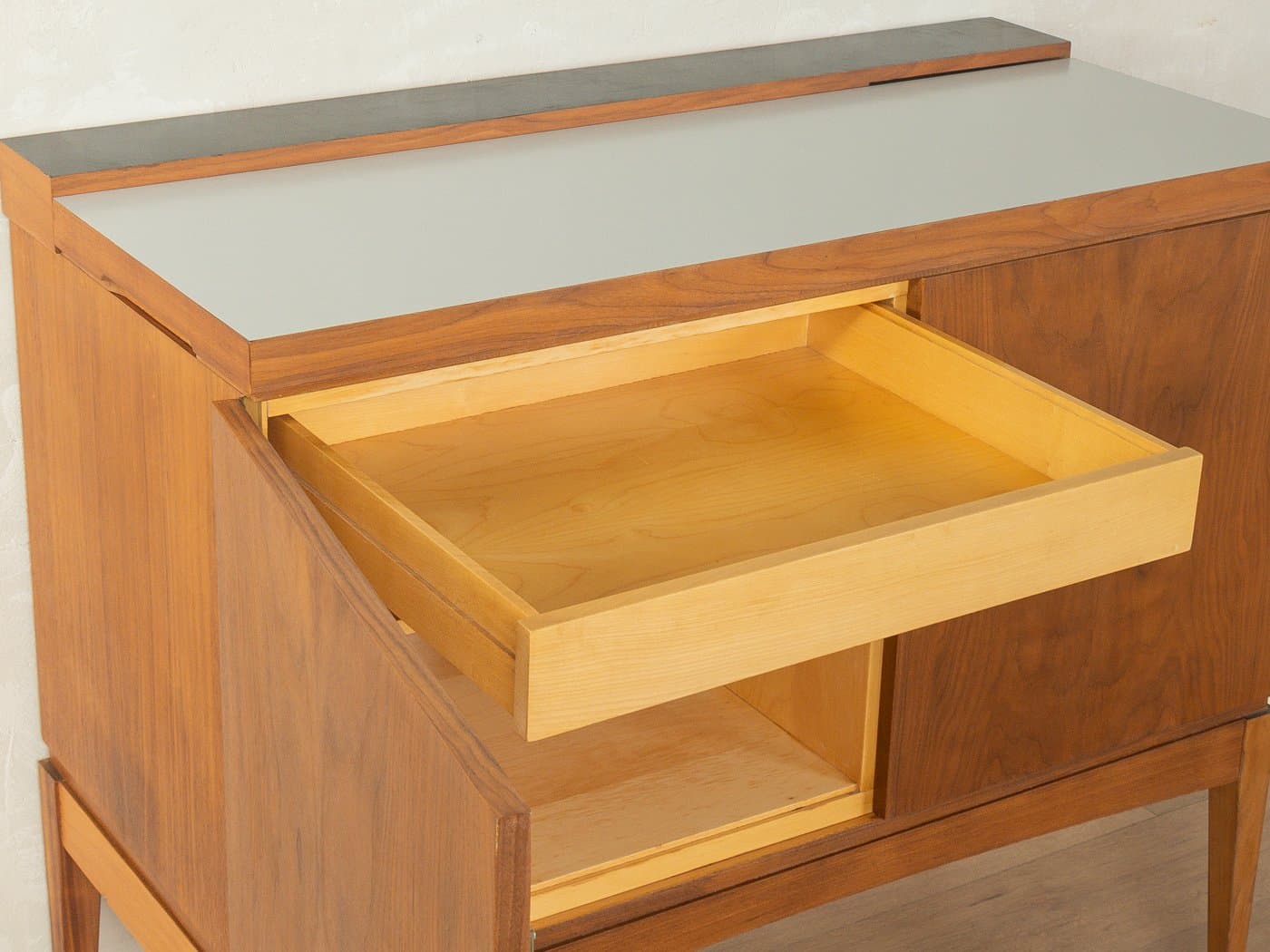 Home bar, brown walnut, Germany, 1960s - 281311