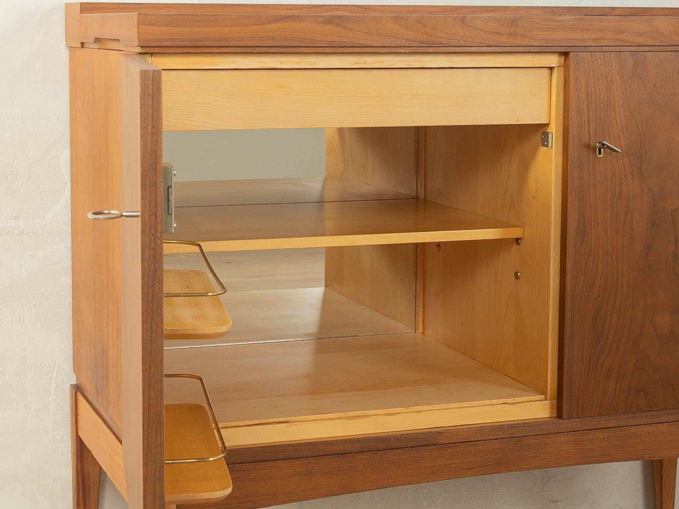 Home bar, brown walnut, Germany, 1960s - 281314