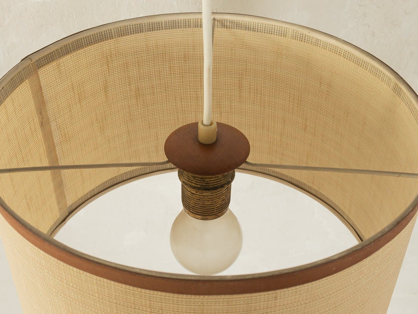 Lampa ścienna, beżowy, teak, Niemcy, lata 60. - 281225