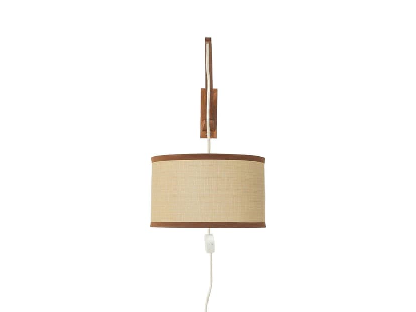 Lampa ścienna, beżowy, teak, Niemcy, lata 60.