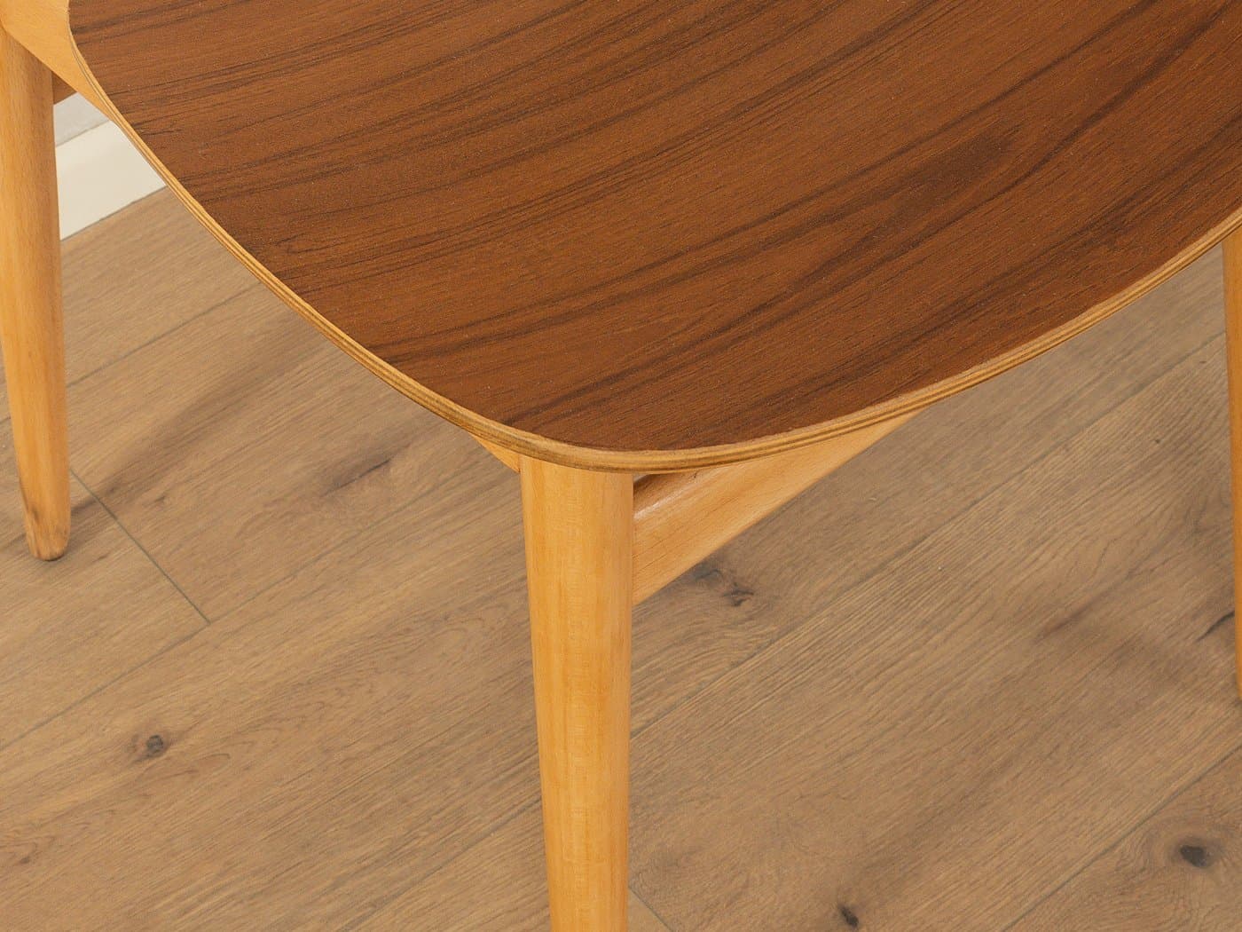 Zestaw czterech krzeseł, brązowy, sklejka, Niemcy, lata 50. - 281218