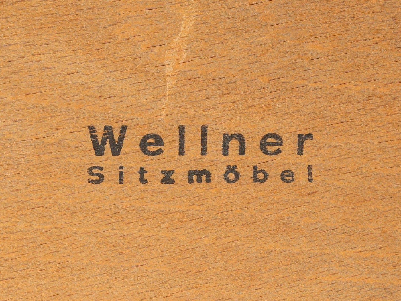 Zestaw czterech krzeseł, brązowy, sklejka, Niemcy, lata 50. - 281219