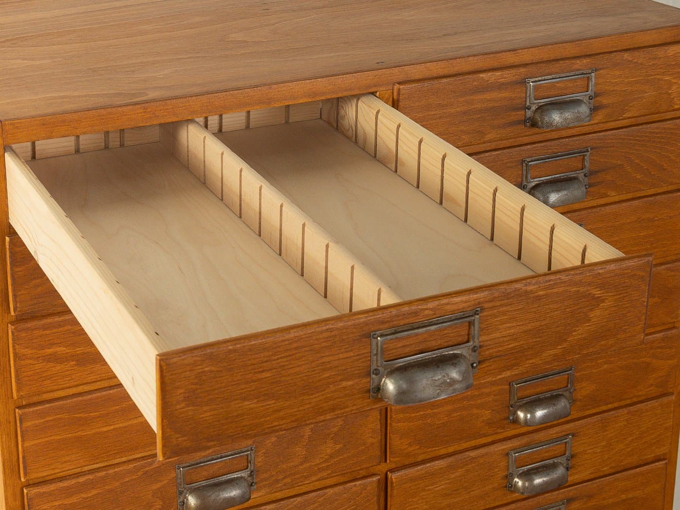 Komoda wysoka, brązowy, buk, Niemcy, lata 50. - 281206