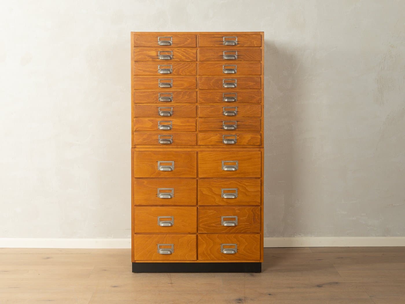 Komoda wysoka, brązowy, buk, Niemcy, lata 50. - 281208