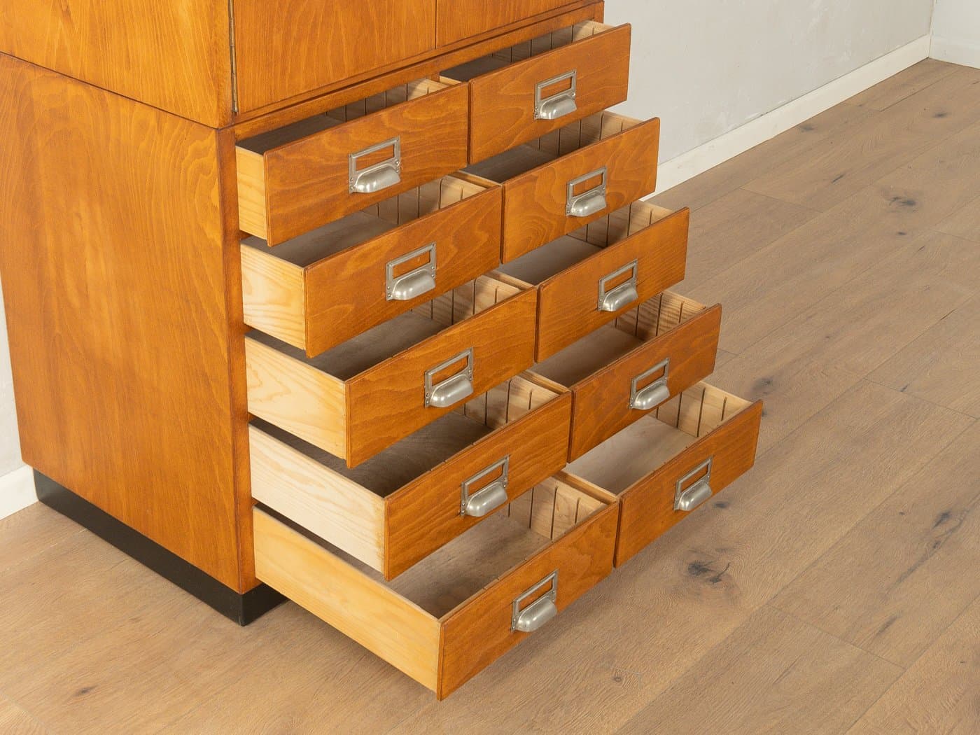 Cabinet, brown beech, Germany, 1950s. - 281194