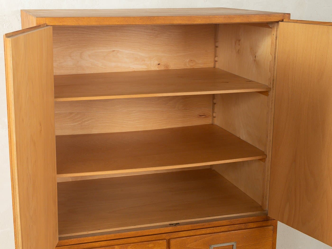 Cabinet, brown beech, Germany, 1950s. - 281196