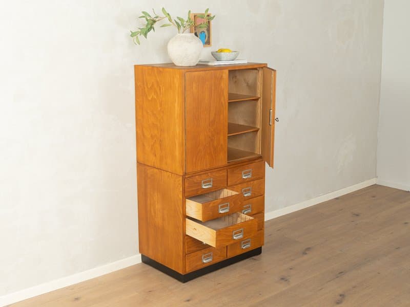 Cabinet, brown beech, Germany, 1950s. - 281191