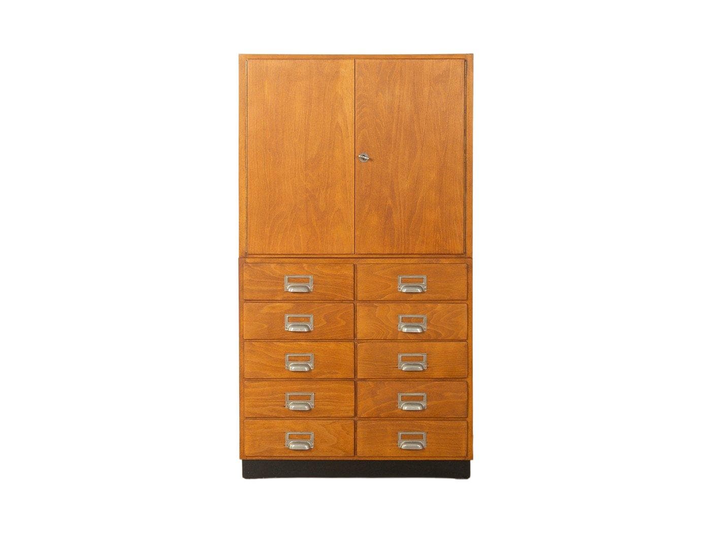 Cabinet, brown beech, Germany, 1950s.