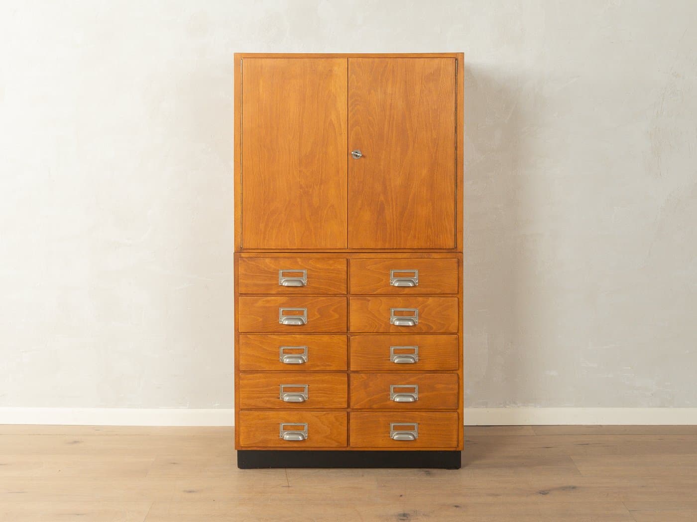 Cabinet, brown beech, Germany, 1950s. - 281198