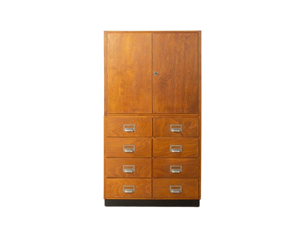 Cabinet, brown beech, Germany, 1950s