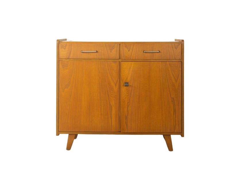 Komoda, jesion brązowy, Niemcy, lata 70.