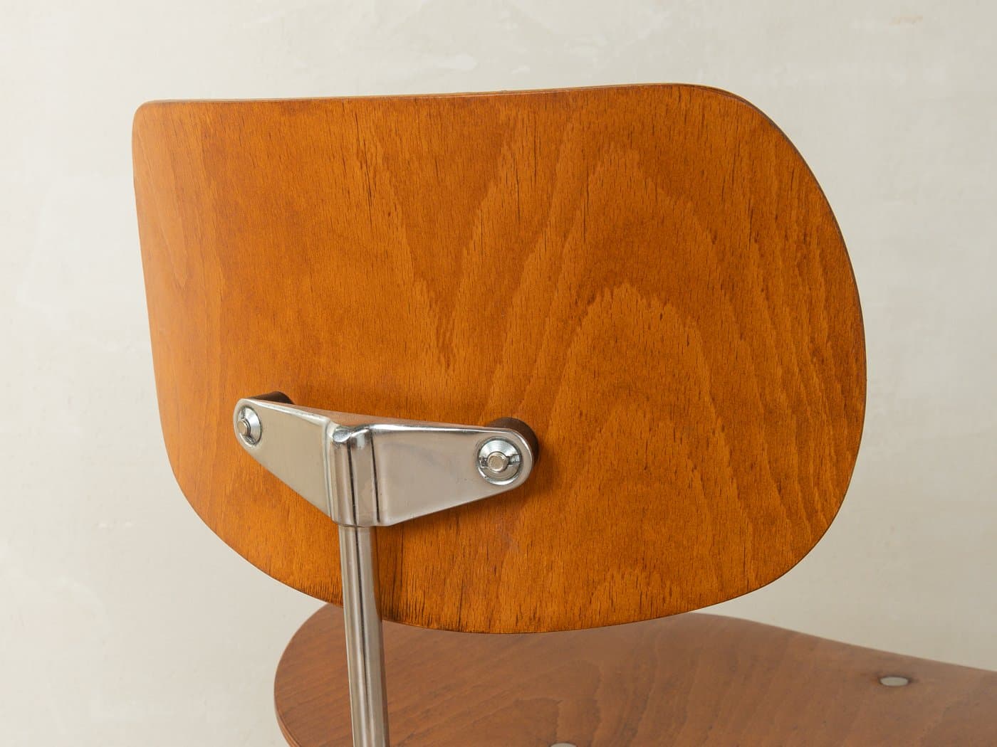 Zestaw czterech krzeseł SE 68, brązowy, buk, proj. E. Eiermann, Wilde+Spieth, Niemcy, lata 50. - 281089