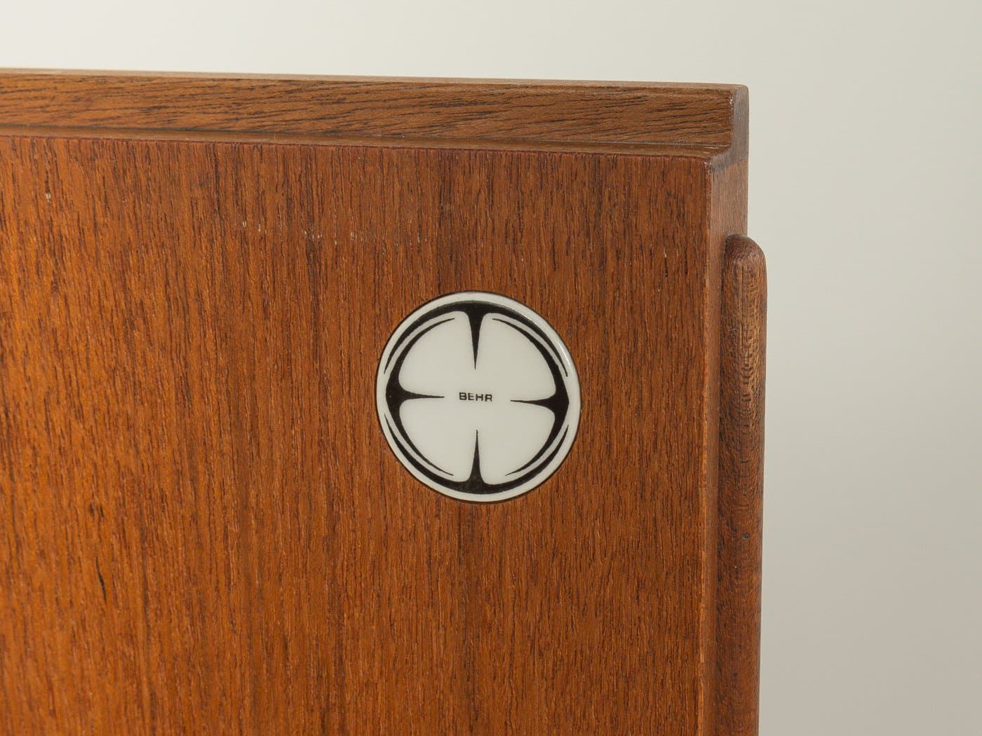 Sideboard B40, brown teak, black steel, by D. Wäckerlin, Germany, 1950s. - 281003
