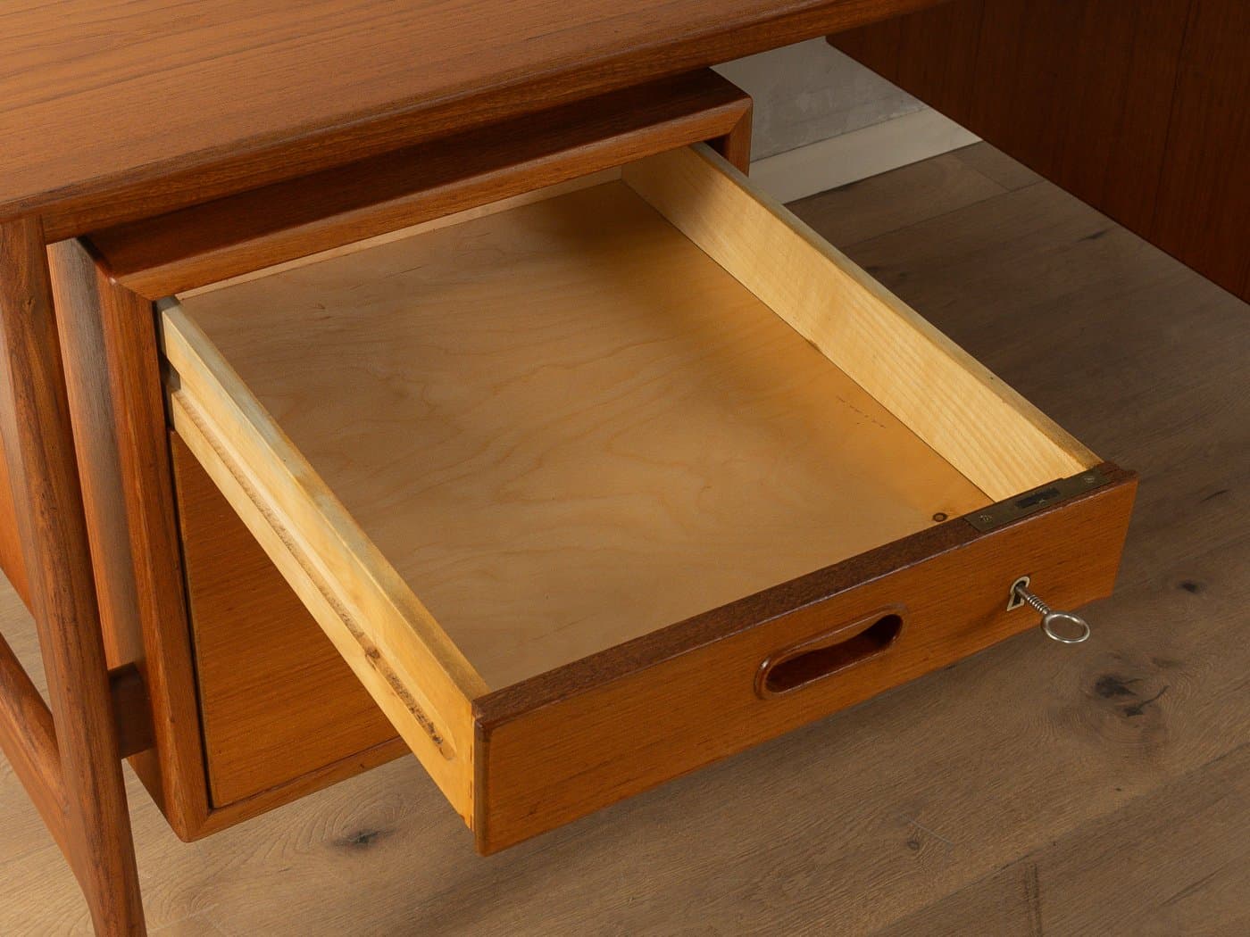 Desk, brown teak, by A. Vodder, Denmark, 1960s - 280992