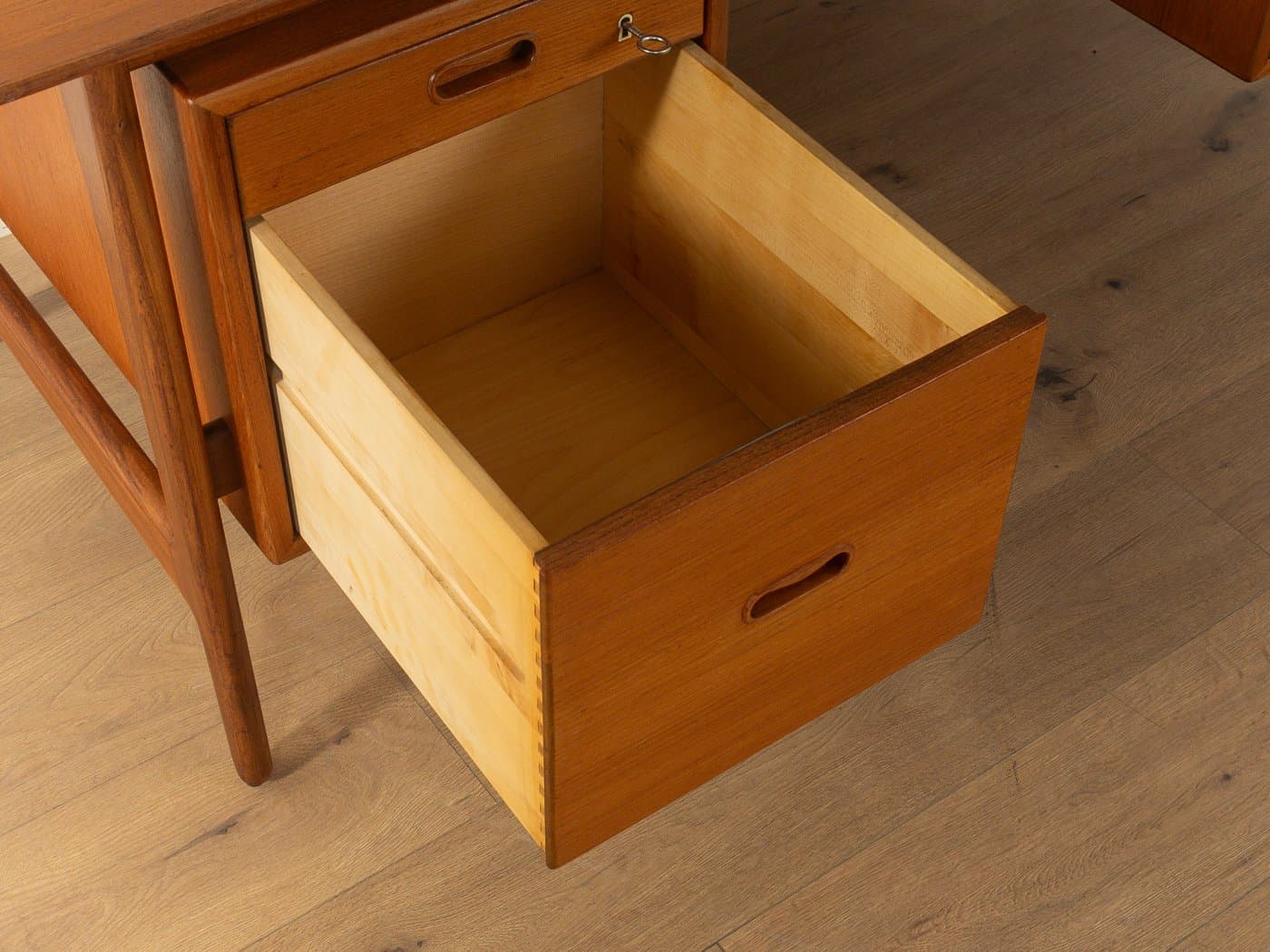 Desk, brown teak, by A. Vodder, Denmark, 1960s - 280989