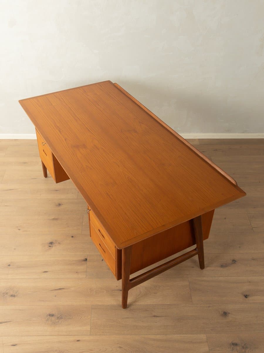 Desk, brown teak, by A. Vodder, Denmark, 1960s - 280987
