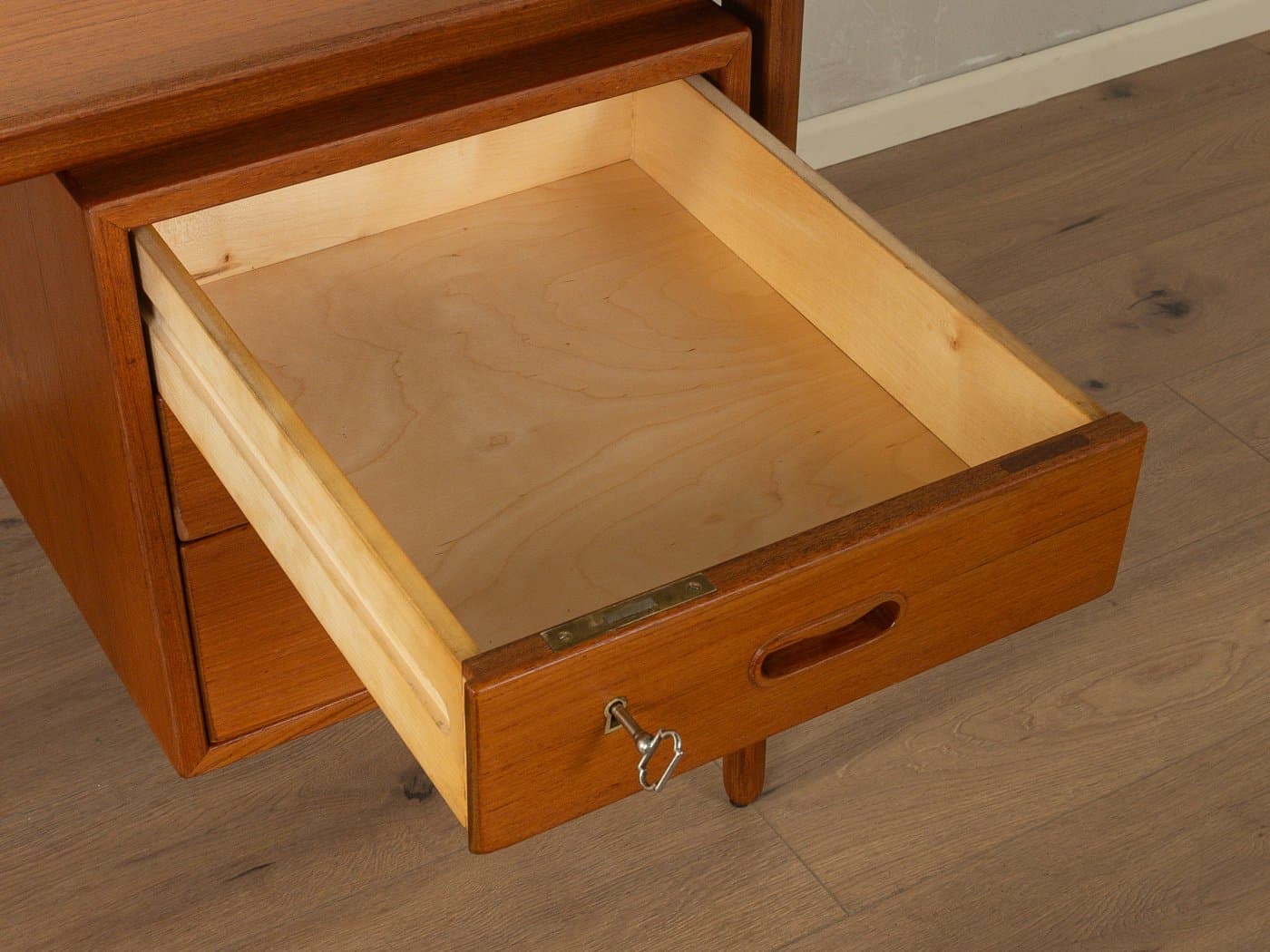 Desk, brown teak, by A. Vodder, Denmark, 1960s - 280991