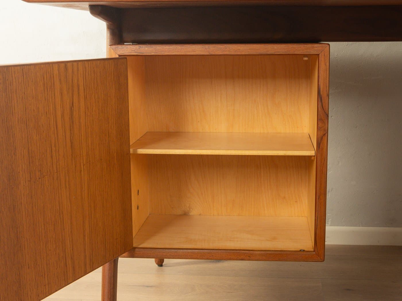 Desk, brown teak, by A. Vodder, Denmark, 1960s - 280993
