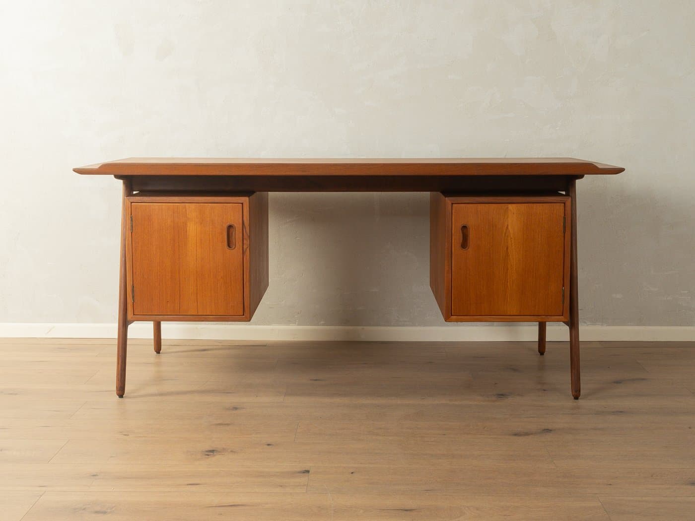 Desk, brown teak, by A. Vodder, Denmark, 1960s - 280984