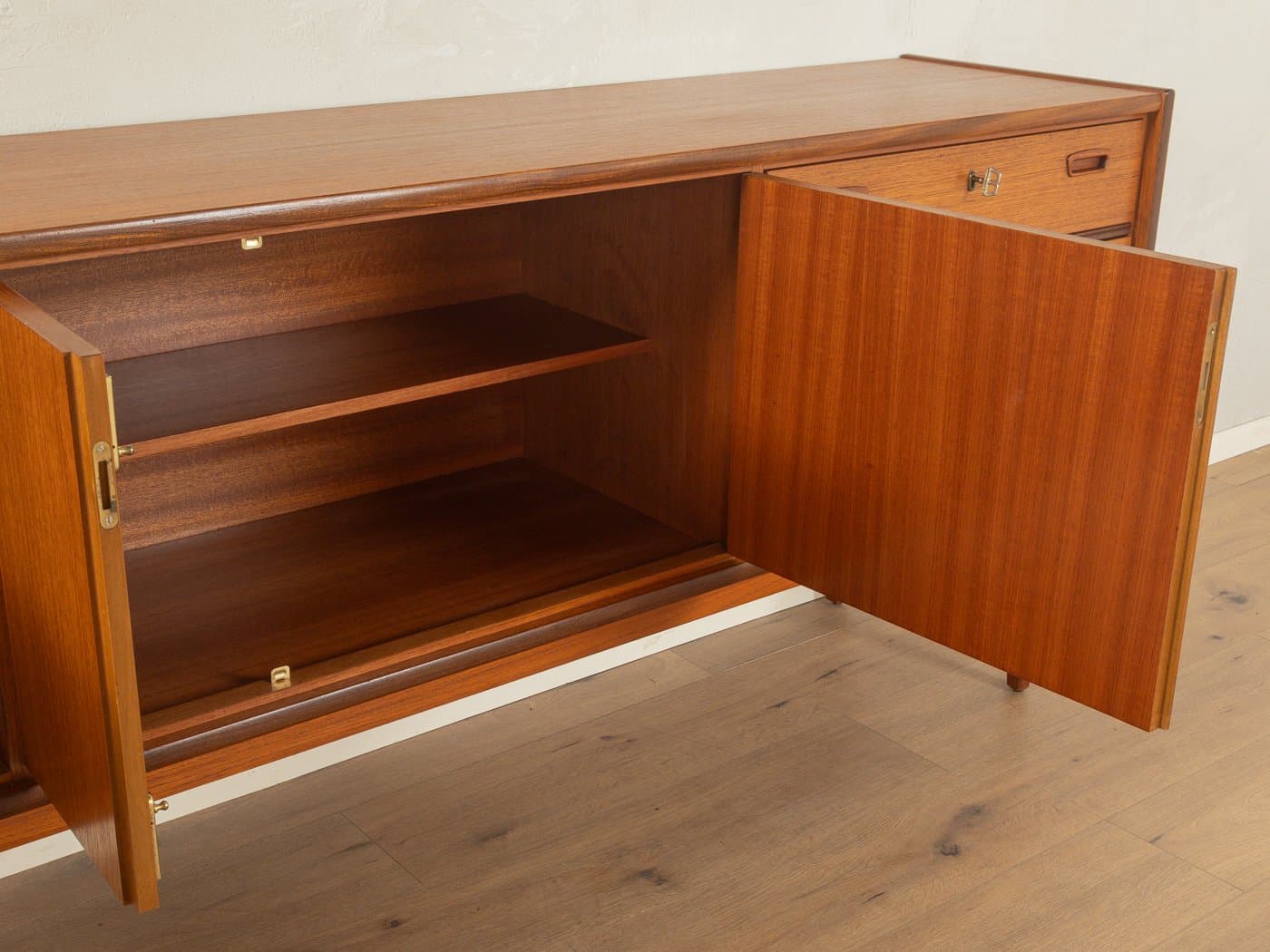 Sideboard, brązowy, teak, Niemcy, lata 60. - 280899
