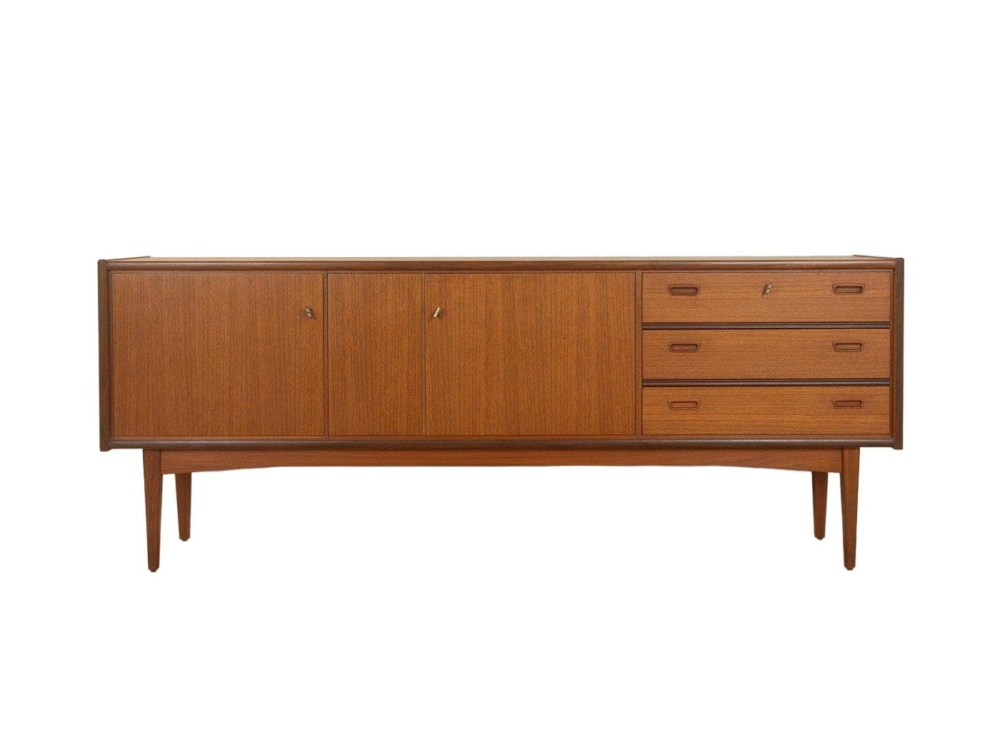 Sideboard, brązowy, teak, Niemcy, lata 60.