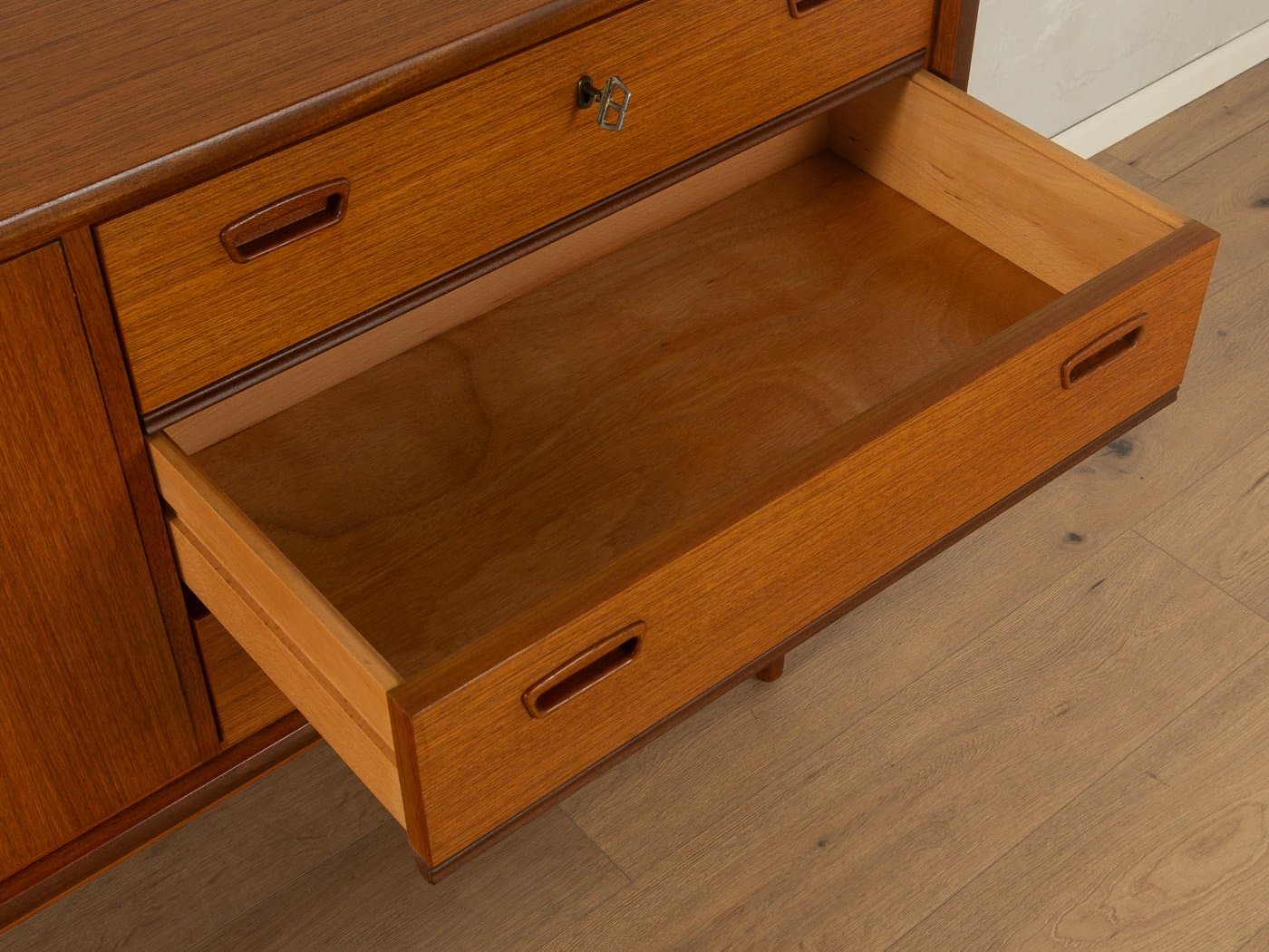 Sideboard, brązowy, teak, Niemcy, lata 60. - 280901