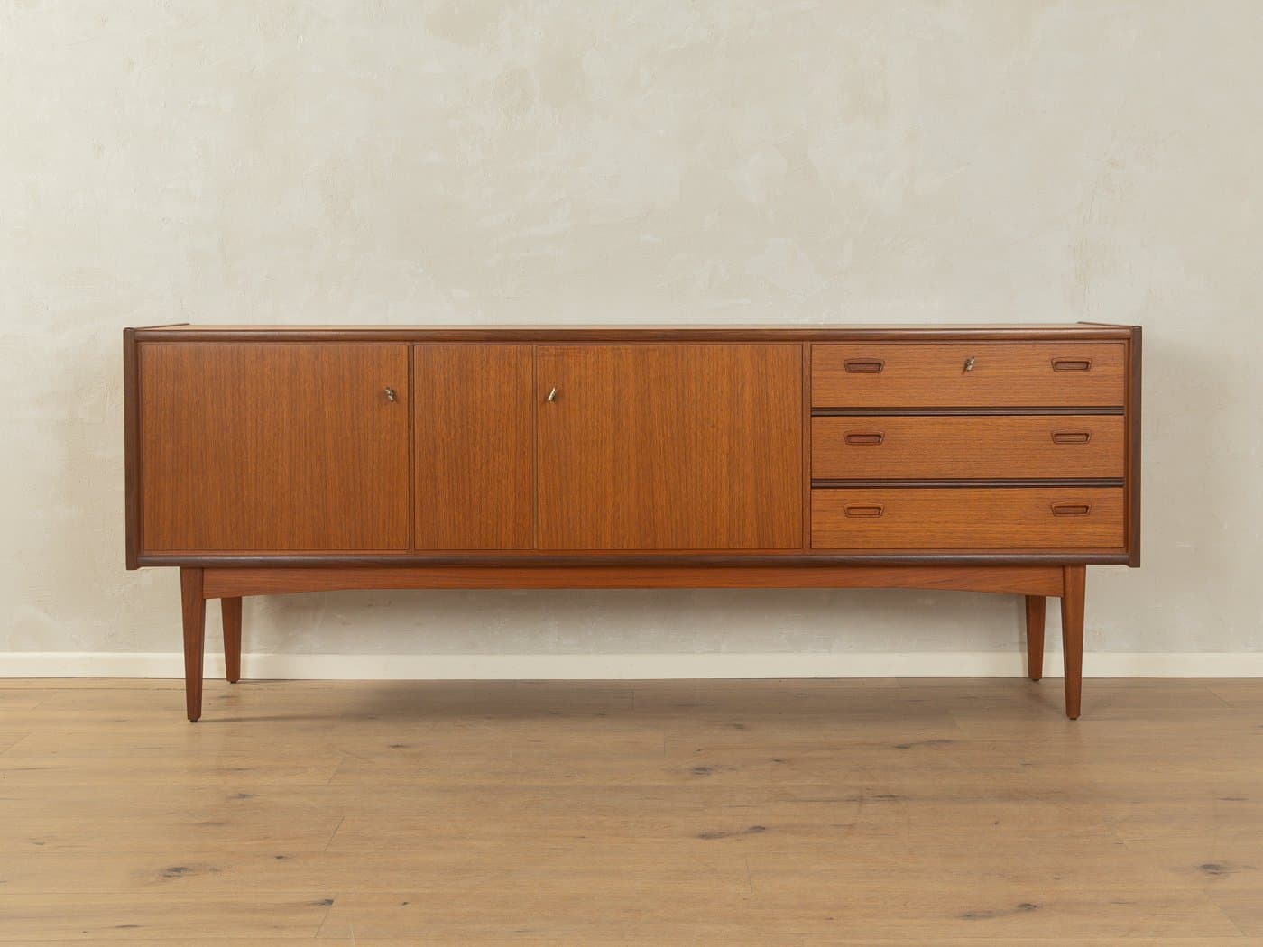Sideboard, brązowy, teak, Niemcy, lata 60. - 280903