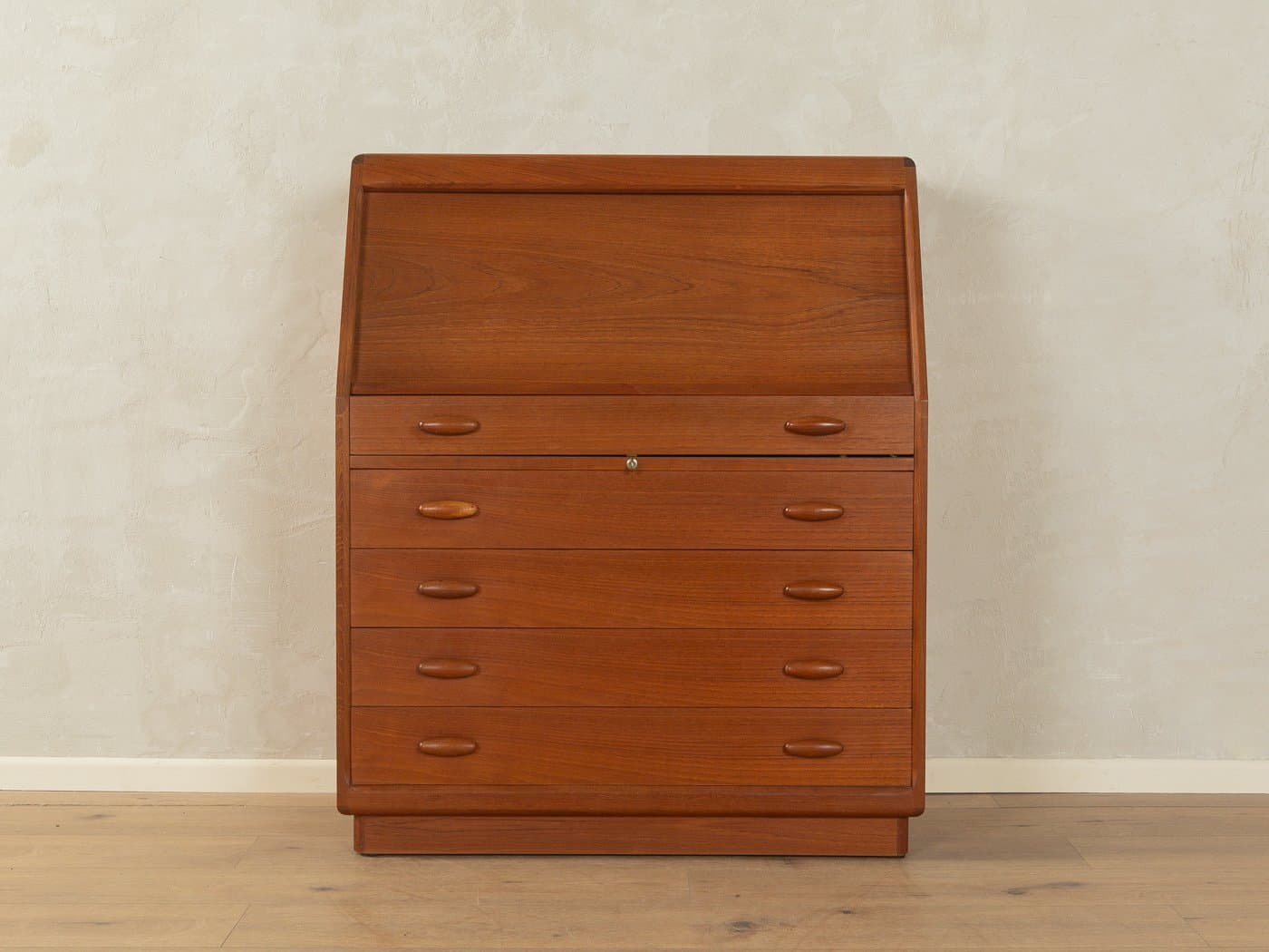 Sekretarzyk, teak brązowy, Dyrlund, Dania, lata 80. - 280887