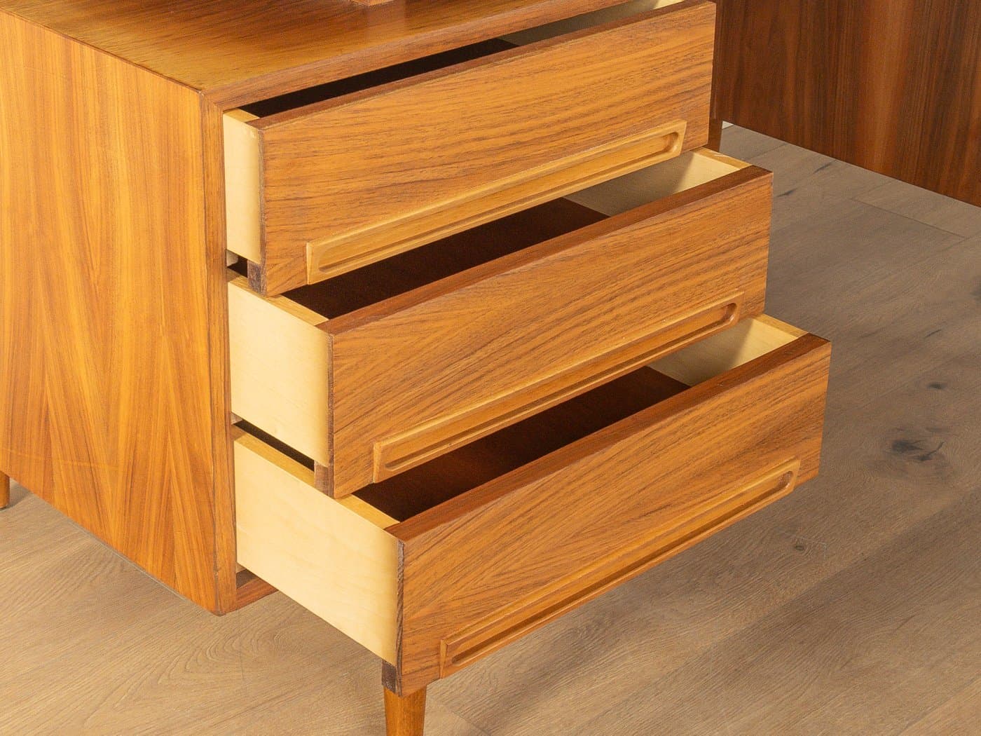 Desk, brown oak, Germany, 1960s - 280850