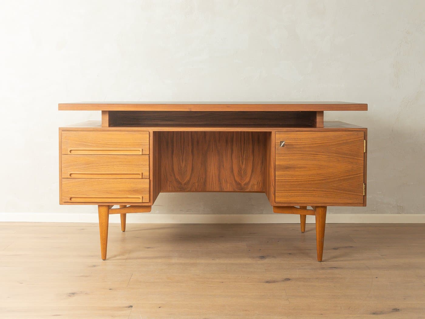Desk, brown oak, Germany, 1960s - 280853