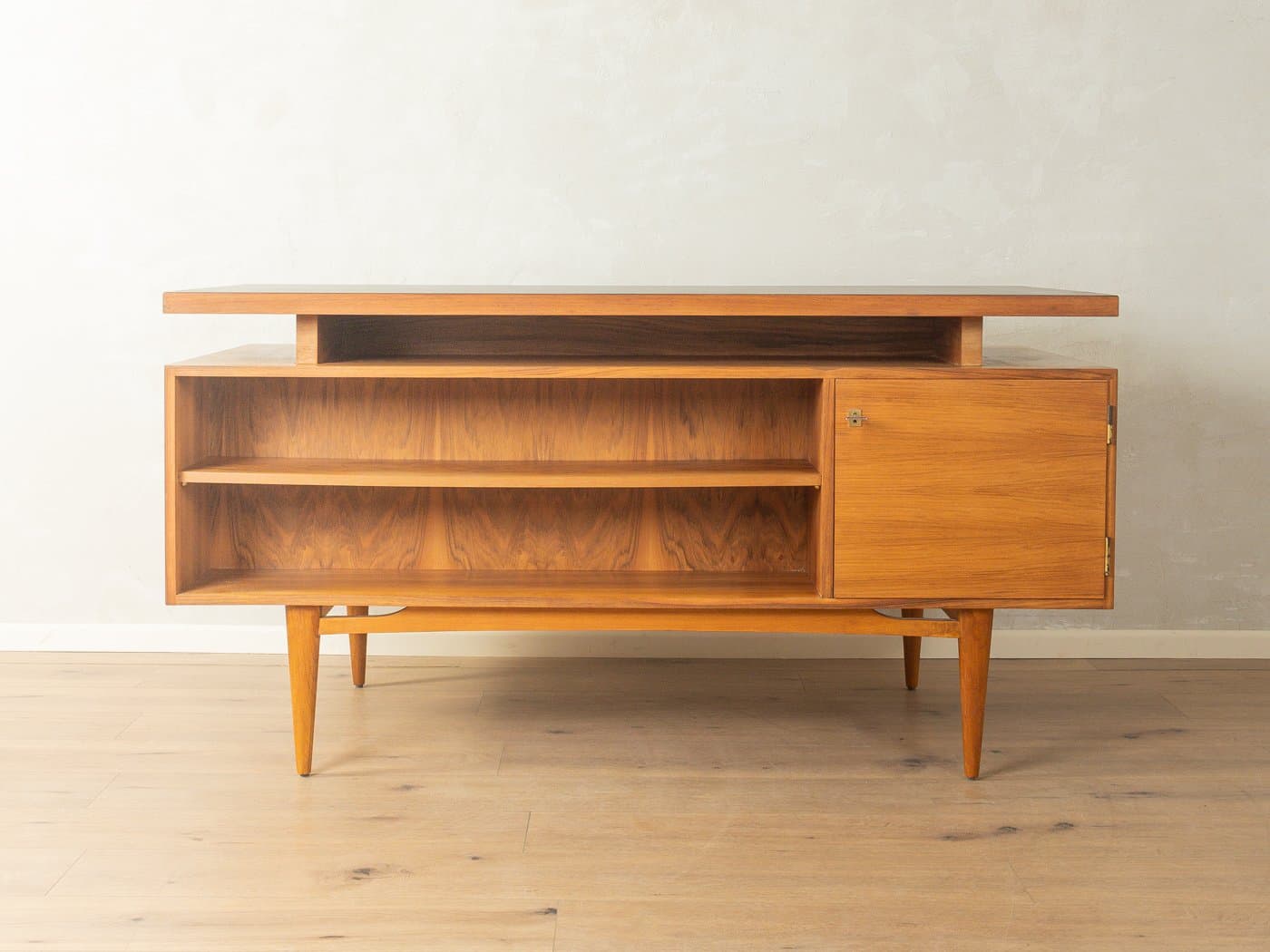Desk, brown oak, Germany, 1960s - 280845