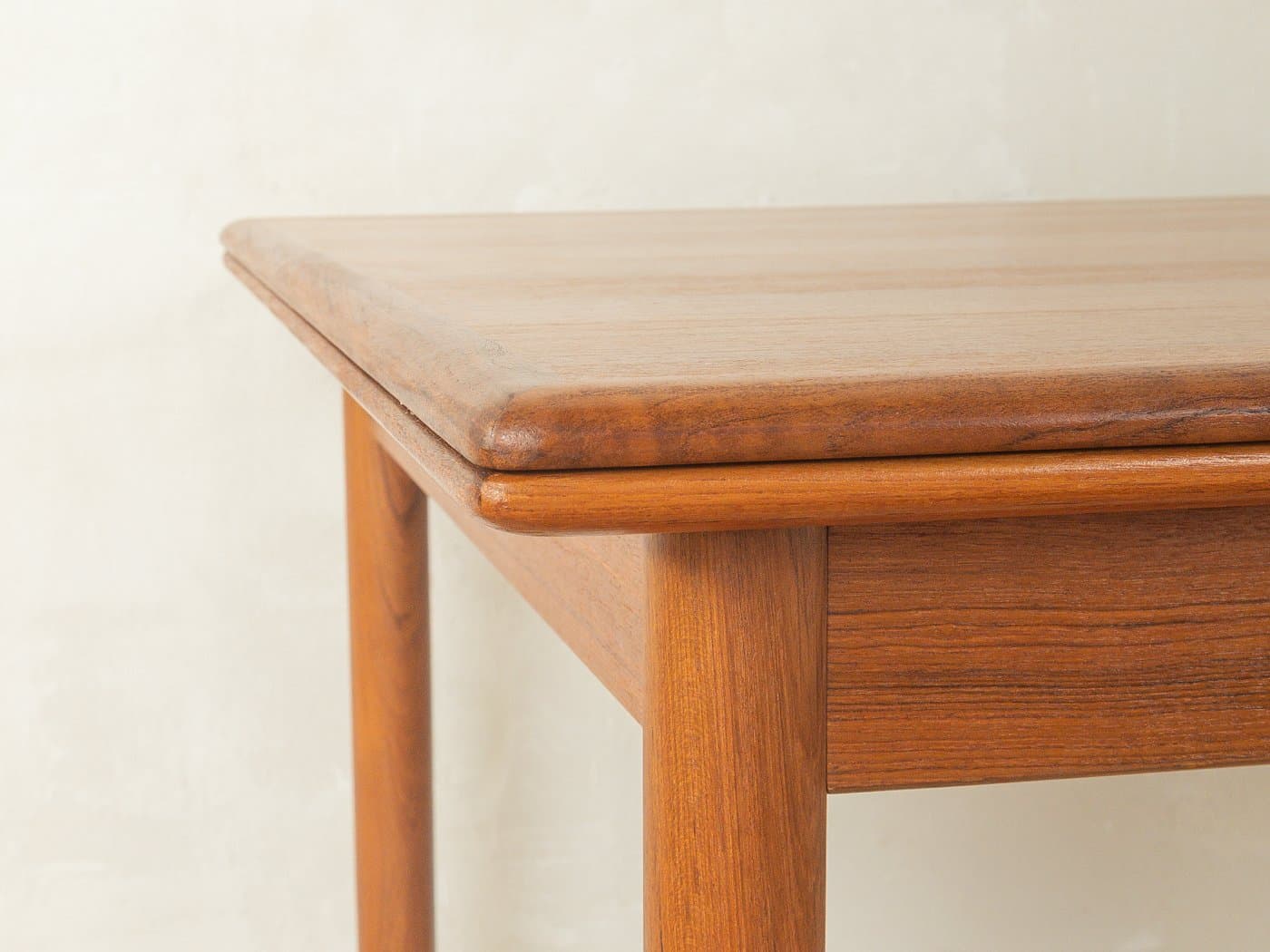 Stół jadalniany, teak brązowy, proj. P. Hundevad, Dania, lata 60. - 280826