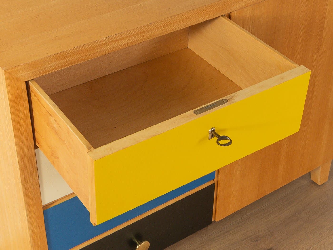 Komoda, multicolor, orzech, Musterring, Niemcy, lata 50. - 280815