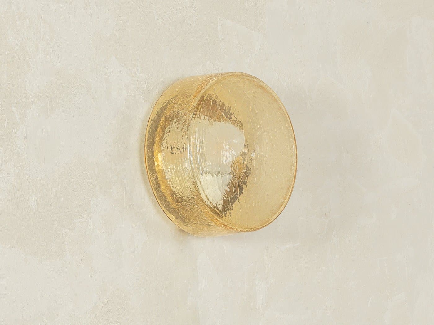 Lampa ścienna, żółty, szkło, Niemcy, lata 60. - 280792