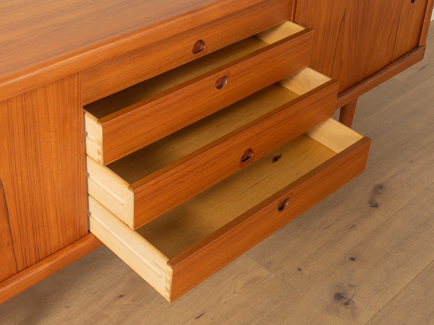 Sideboard, teak brązowy, Bramin Mobler, Dania, lata 60. - 280778