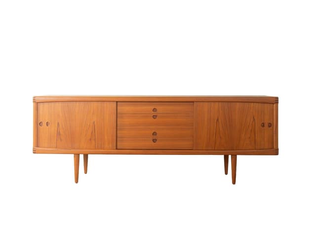 Sideboard, teak brązowy, Bramin Mobler, Dania, lata 60. - WYMIARY
