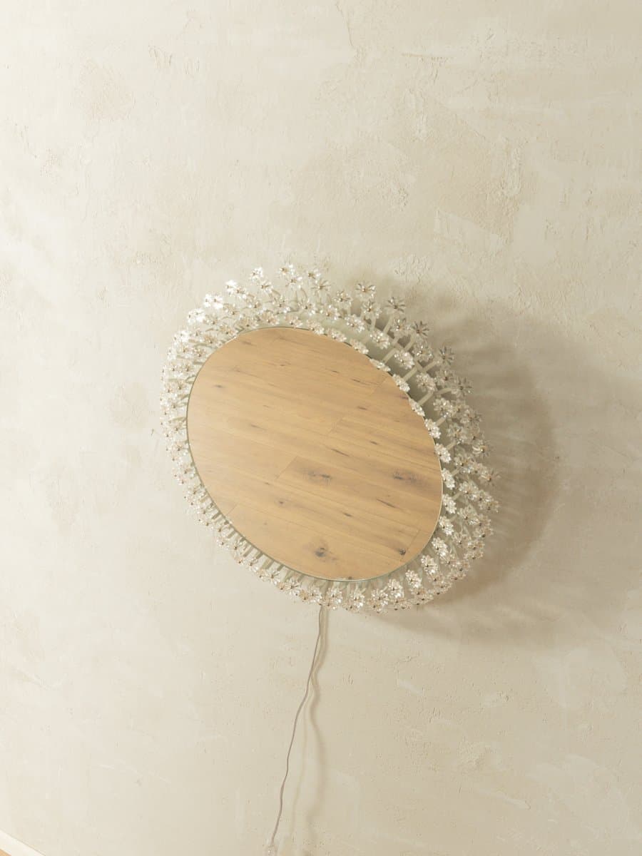 Lustro Space Age, transparent, szkło, Austria, lata 60. - 280762