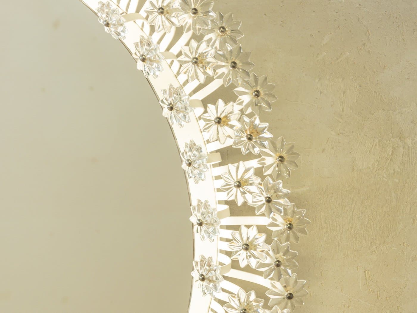 Lustro Space Age, transparent, szkło, Austria, lata 60. - 280769