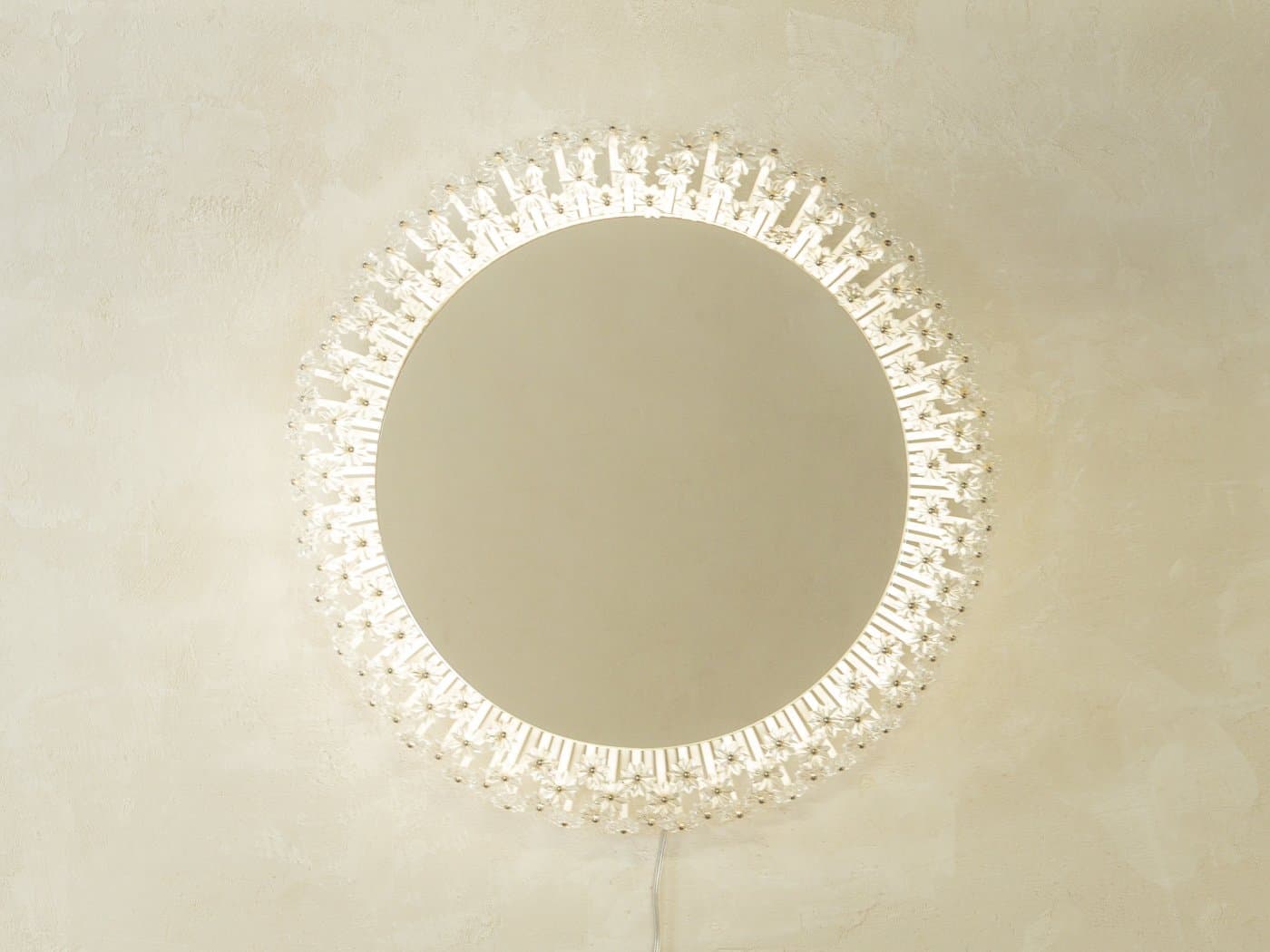 Lustro Space Age, transparent, szkło, Austria, lata 60. - 280767