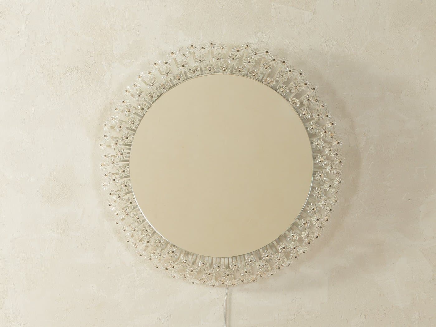 Lustro Space Age, transparent, szkło, Austria, lata 60. - 280765