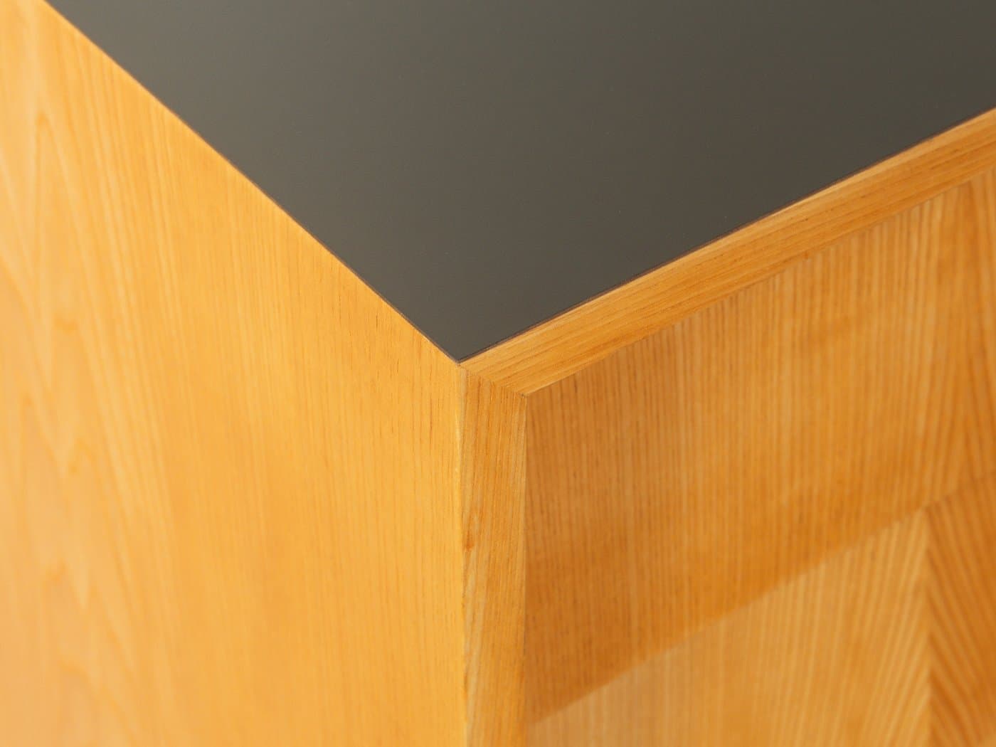 Komoda, jesion brązowy, stal szczotkowana, proj. E. Stratmann, Niemcy, lata 60. - 280758